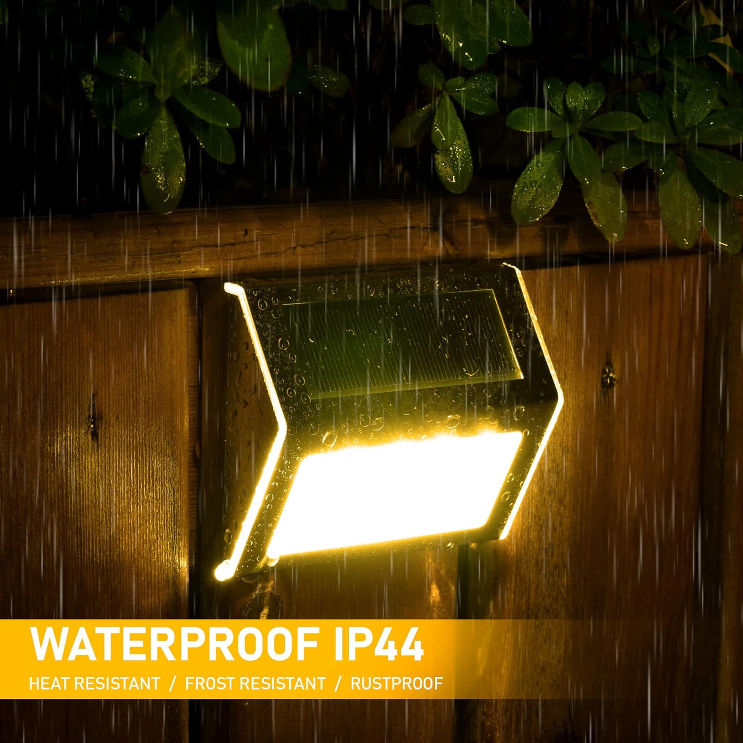 Thumbnail 3 de Solpex Solar Fence Lights Outdoor Garden (6 Pack) – Waterproof Stainless Steel Warm White LED Step Lights