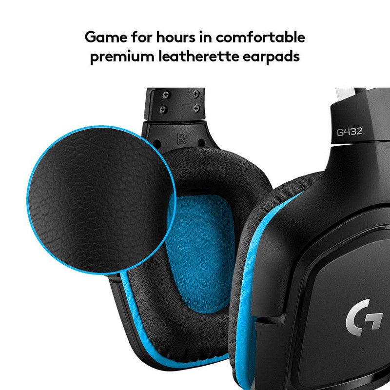 Detalle 1 de Logitech G432 Auriculares Gaming 7.1 con sonido experto