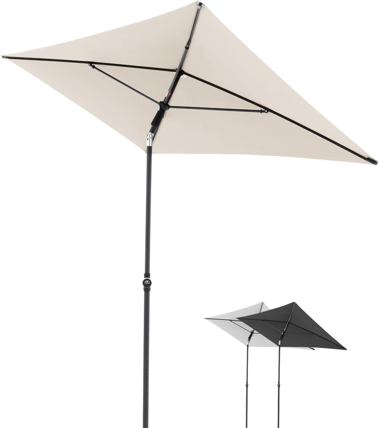Detalle de Doppler Parasol Rethink 180x120 cm – Naturel, rectangulaire et inclinable, Housse incluse