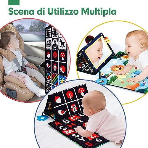 Detalle de hahaland Specchio Neonato Giochi Tummy Time Montessori 0-12 Mesi