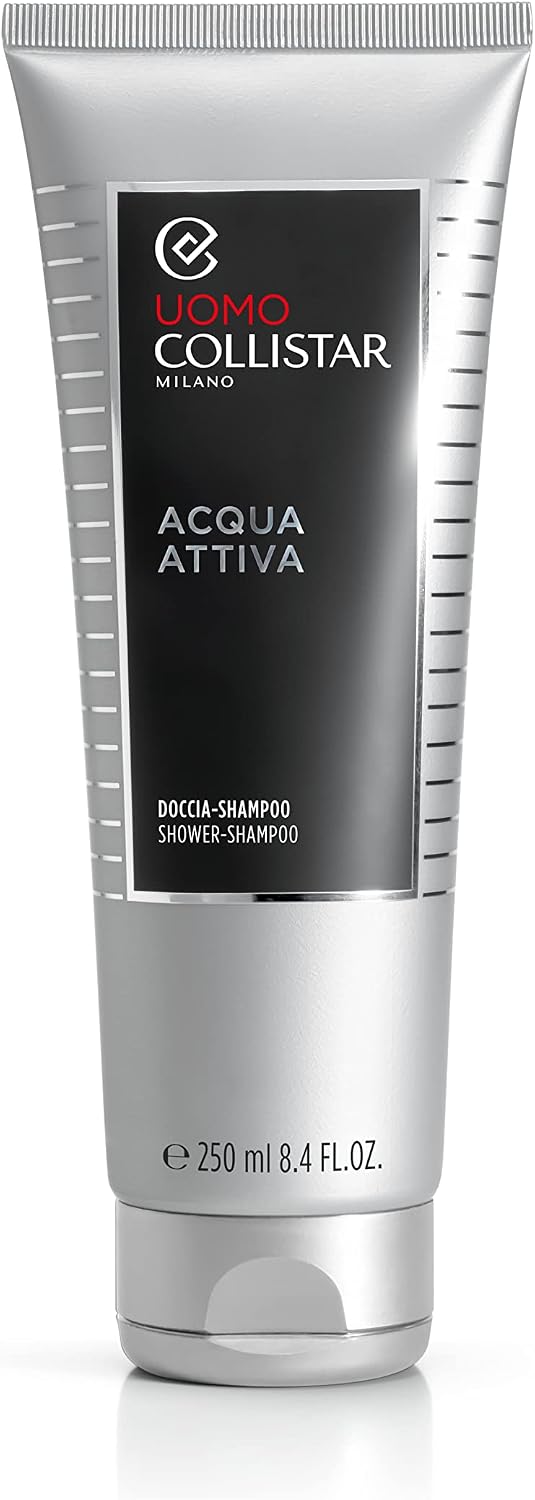 Detalle de Collistar Acqua Attiva Doccia Shampoo Uomo 250 ml, detergente corpo e capelli senza SLES