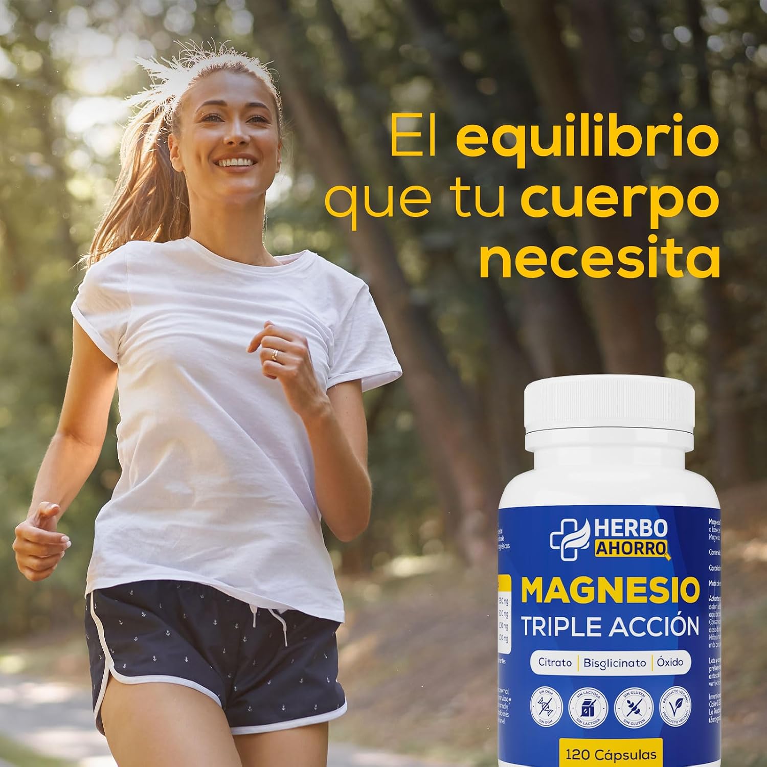 Detalle de Magnesio Complex 🌿 Alta Absorción, 120 cápsulas