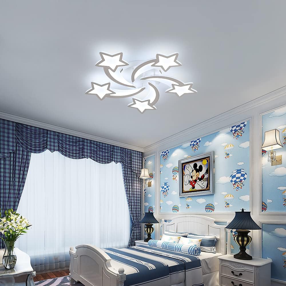 Detalle 2 de Goeco Plafoniera LED 60W 6700 lm a forma di stella per cameretta
