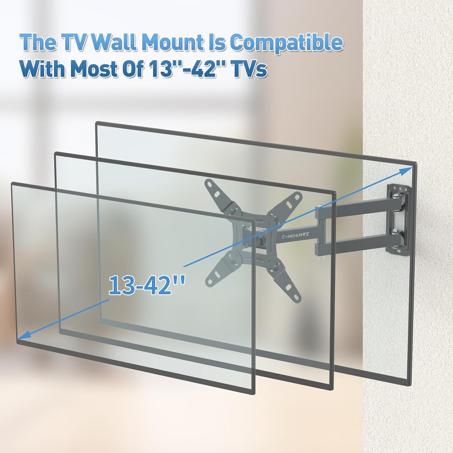 Detalle 2 de Full Motion TV Wall Mount 44 lbs