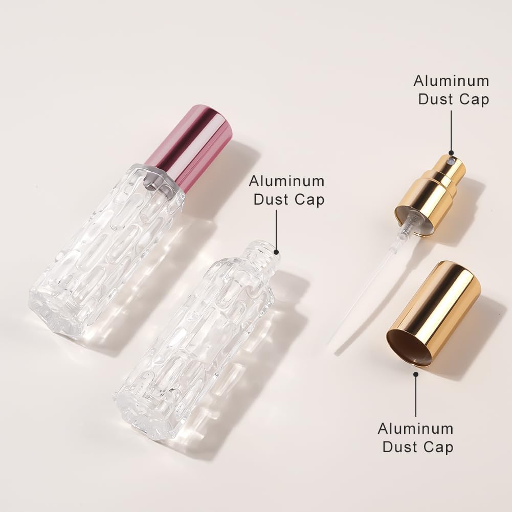 Thumbnail 2 de LOPHE flacons de parfum rechargeables rechargeables 4×10 ml avec pompes anti-fuites pour voyage