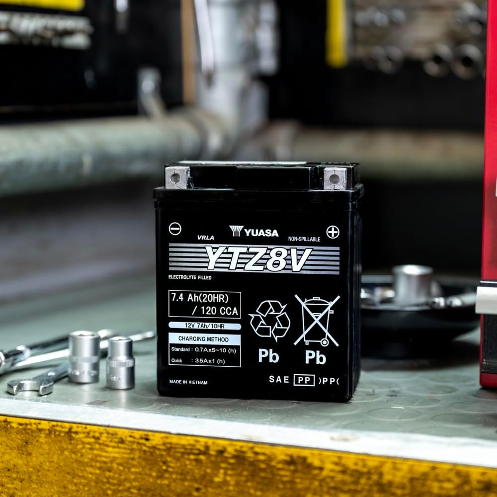 Detalle 2 de Yuasa YTZ8V 12V 120 CCA Batería moto