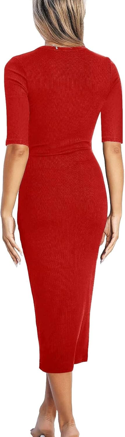 Thumbnail 2 de LACOZY Womens Summer Short Sleeve Dress: Bodycon, Versatile for Day to Night
