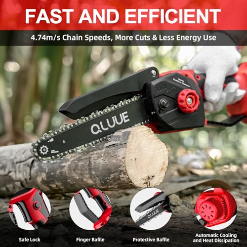 Thumbnail 2 de Mini motosierra QLUUE🔋 8" con 1150W, seguridad y accesorios