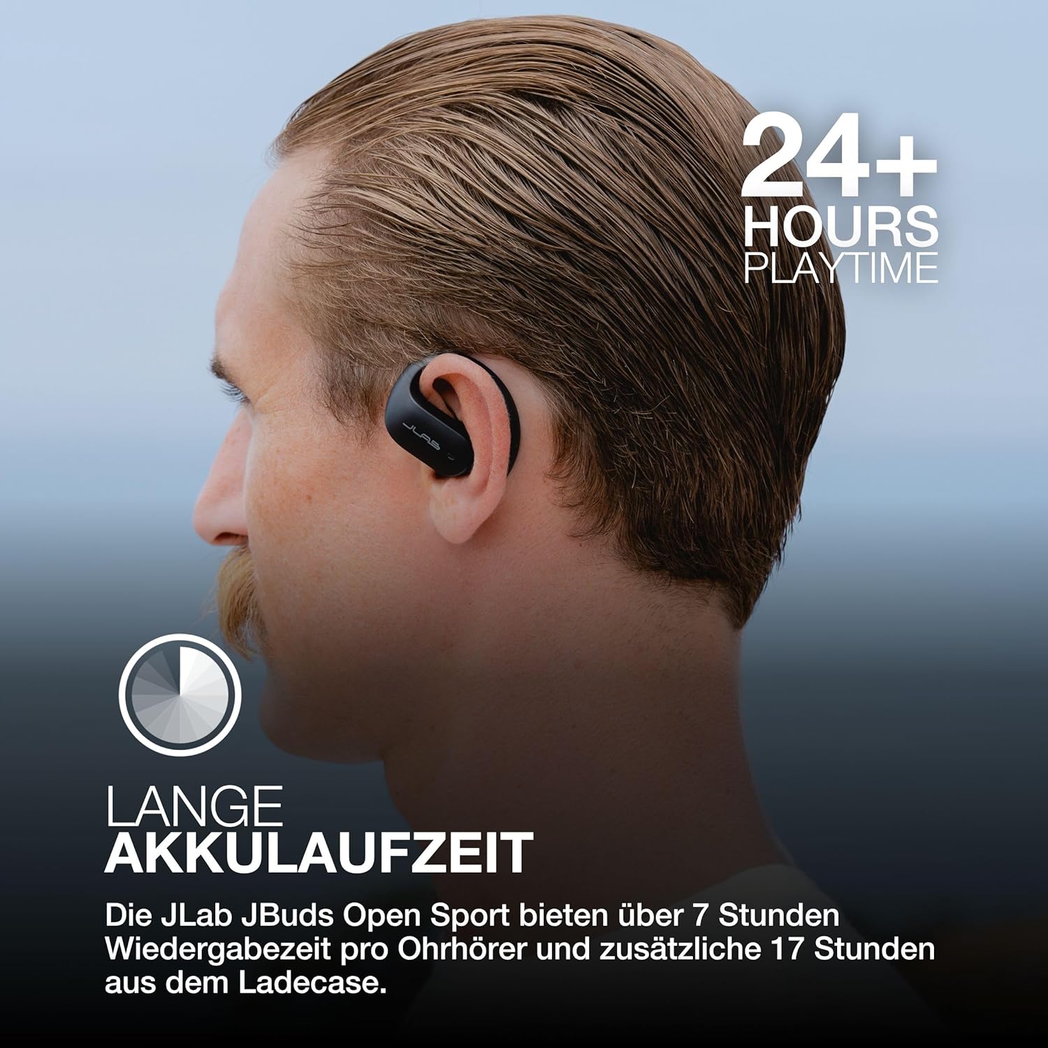 Thumbnail 1 de JLab JBuds Open Sport: kabellose Open-Ear-Sportkopfhörer mit Ohrbügeln, Bluetooth & IP55