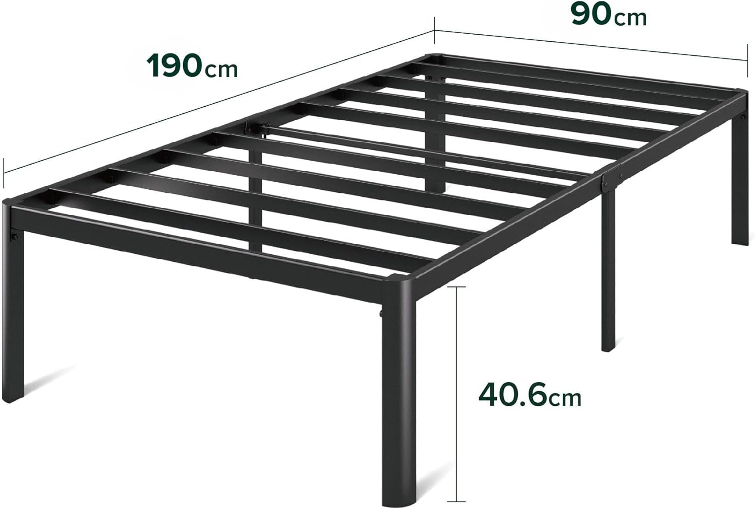 Thumbnail 1 de Zinus Van Cama 90x190 cm con almacenamiento y marco de metal