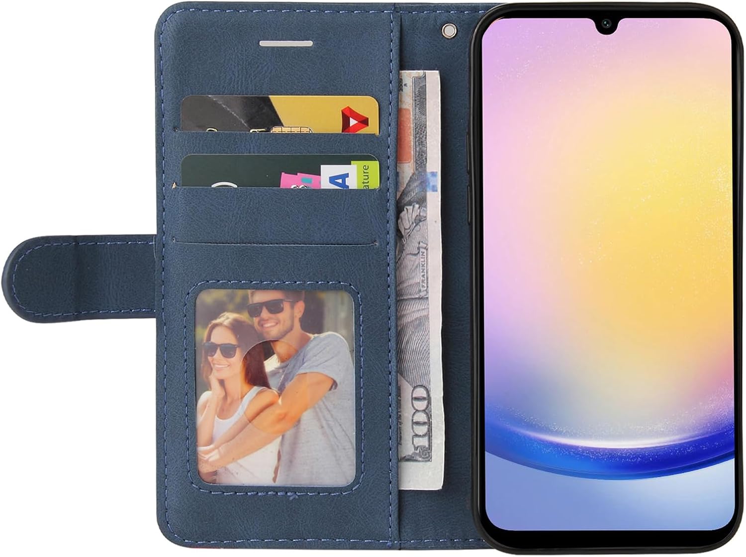Detalle 2 de CXTCASE Galaxy A25 5G Flip Case in Blau