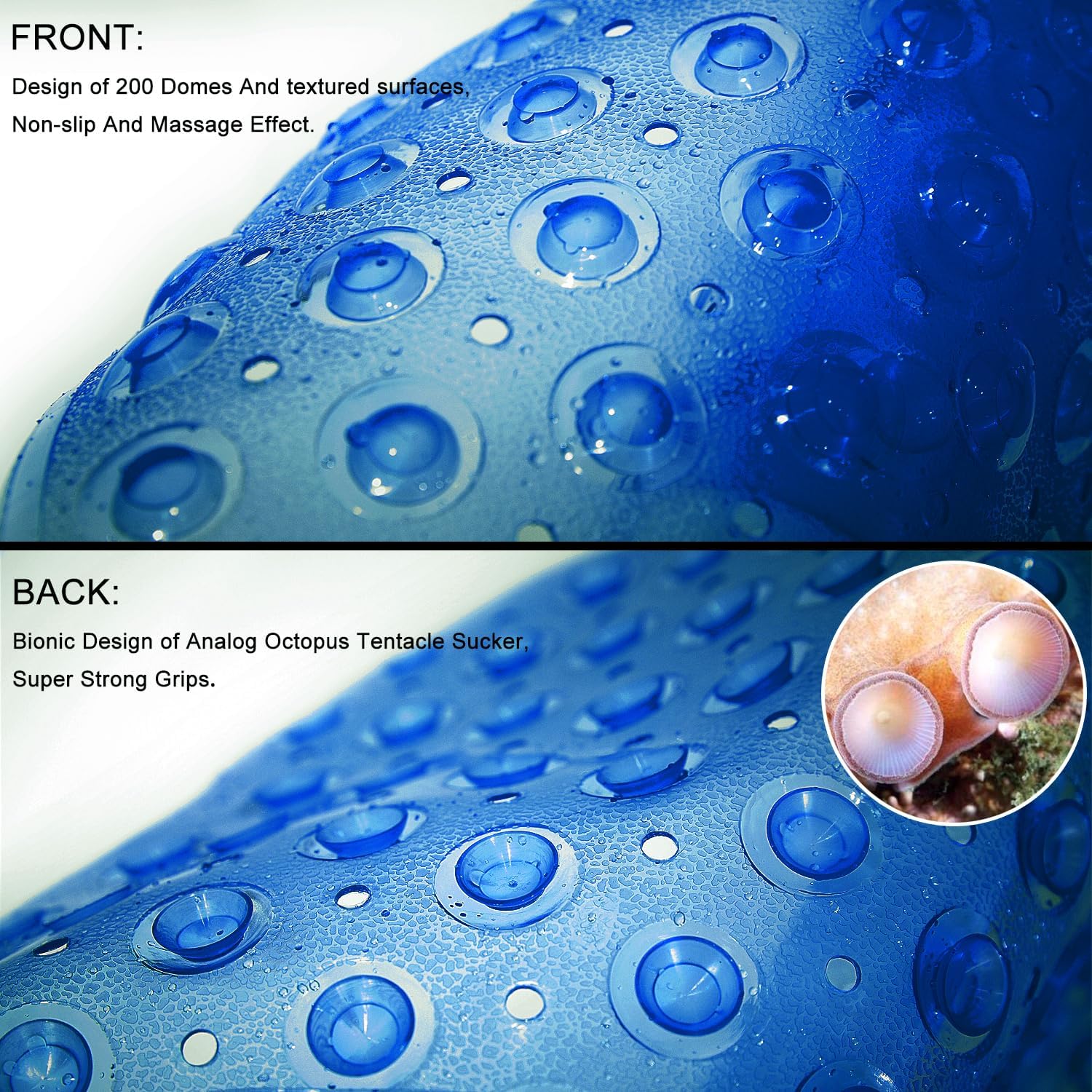 Detalle 2 de TEESHLY Bathtub Mat 39 x 16 Inch