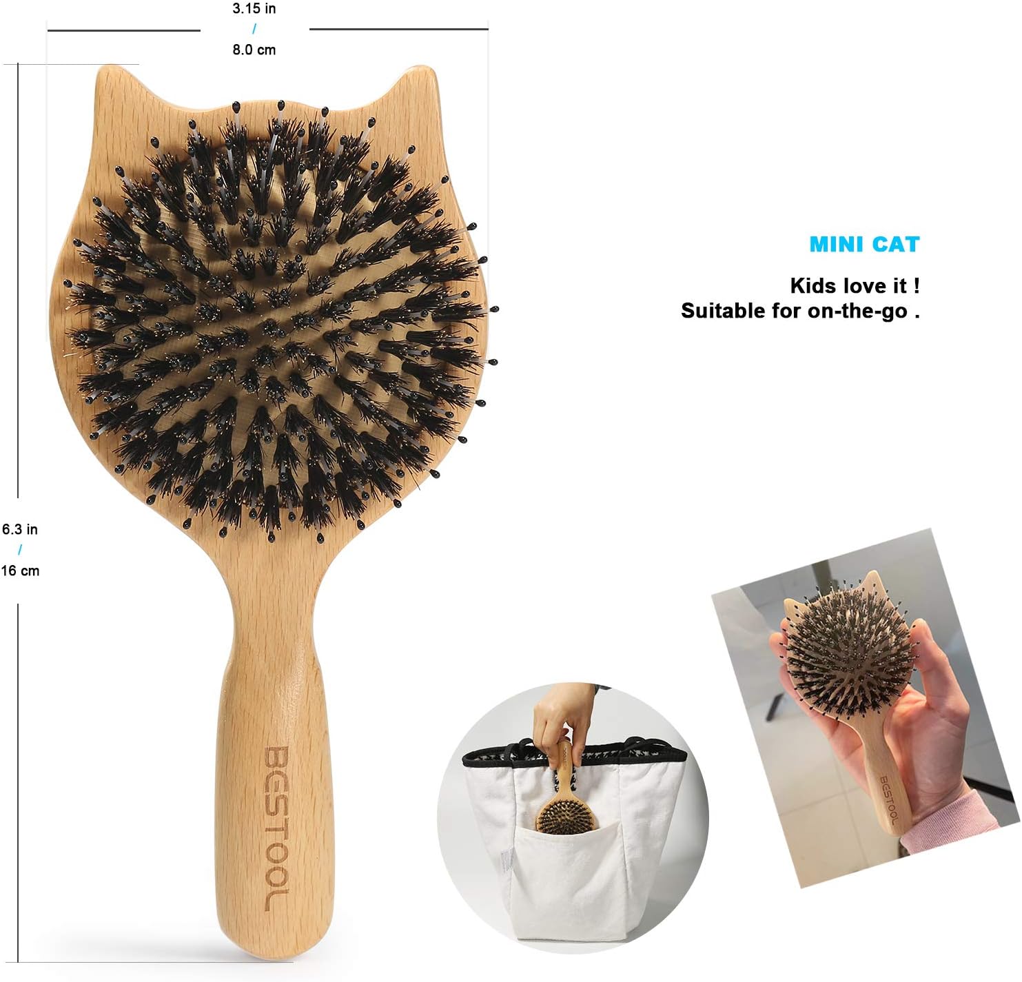 Thumbnail 5 de BESTOOL brosse Ă cheveux voyage 30% đâ