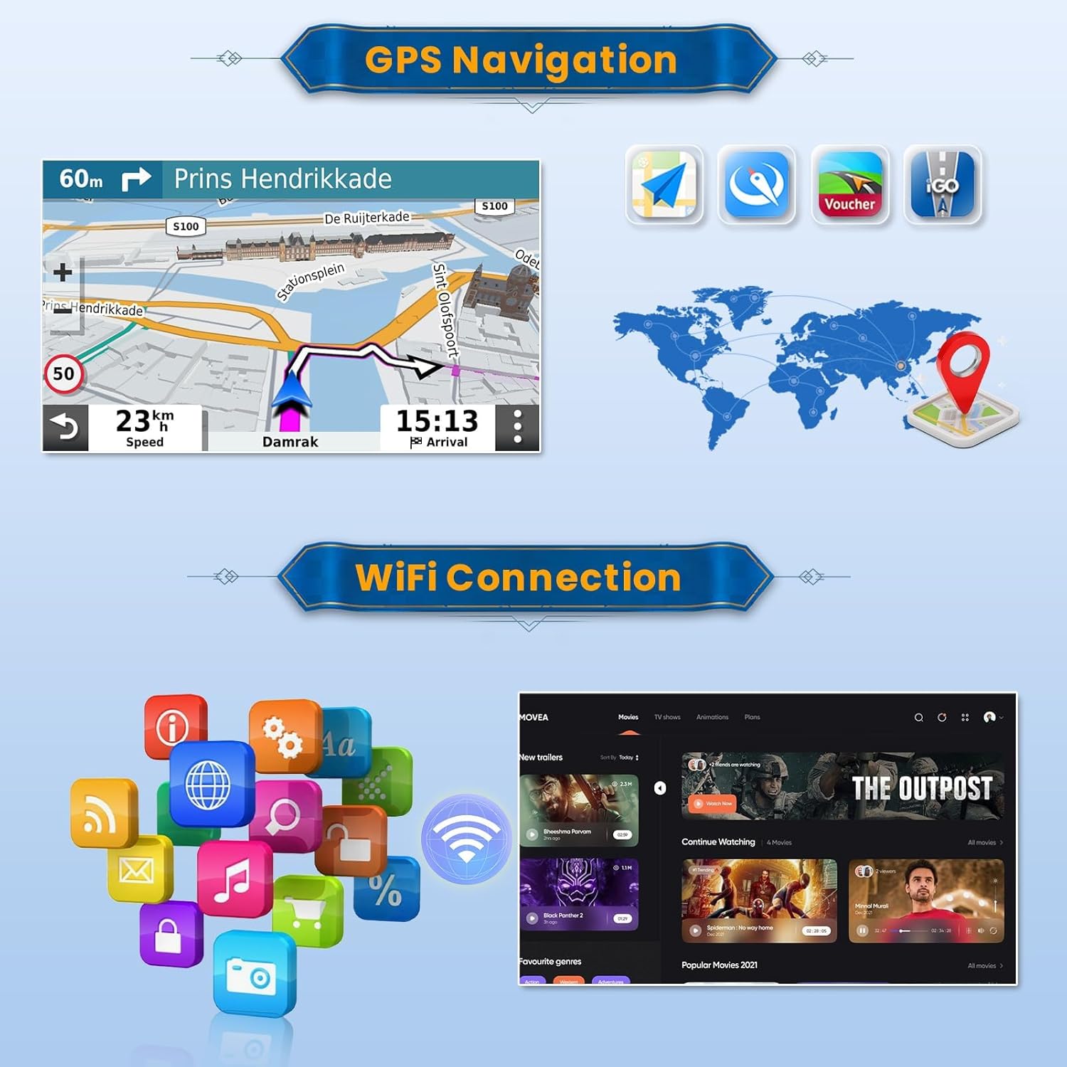 Thumbnail 4 de Inefala 2+64G Android 15 CarPlay para Ford Focus