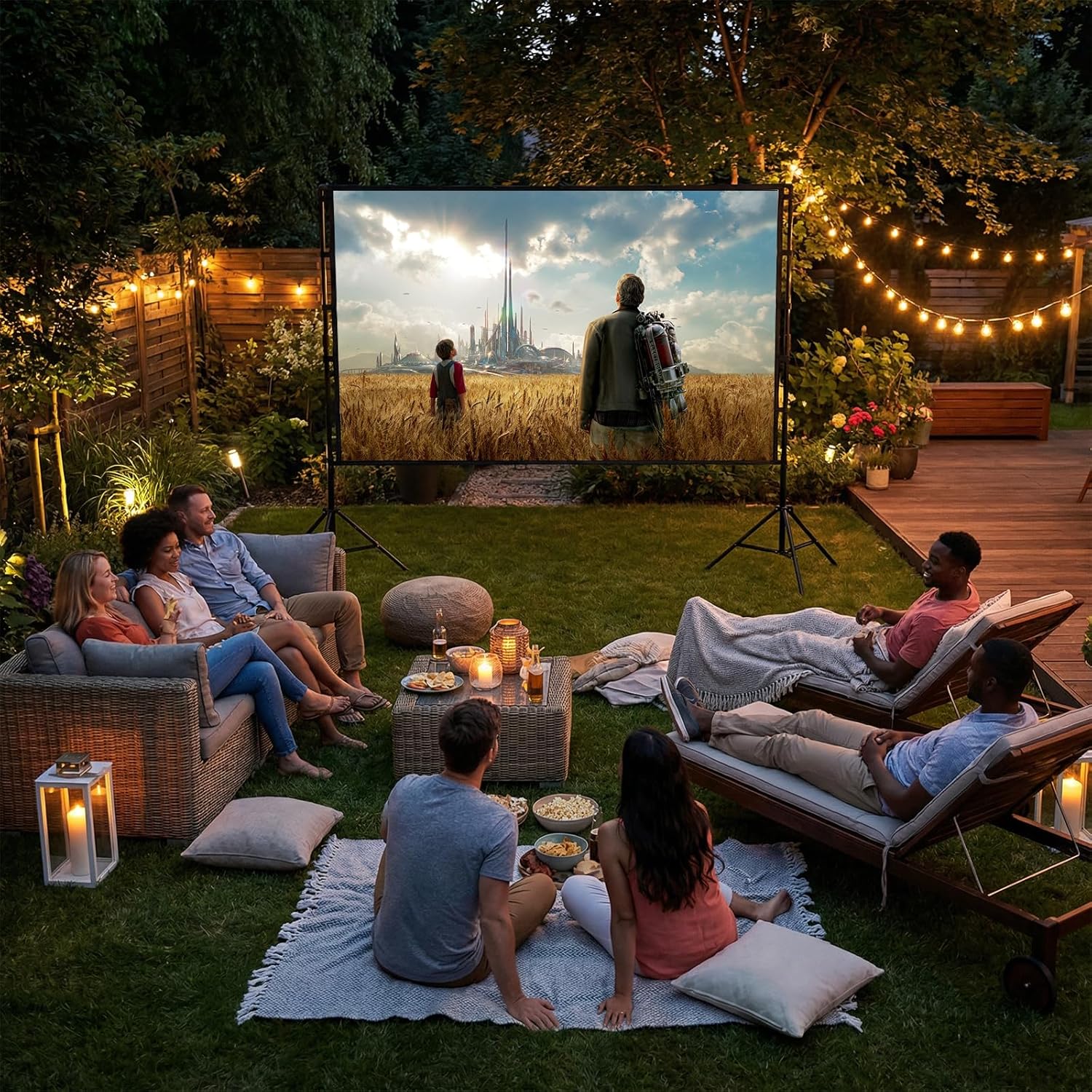 Detalle 2 de Wootfairy 120 inch projector screen