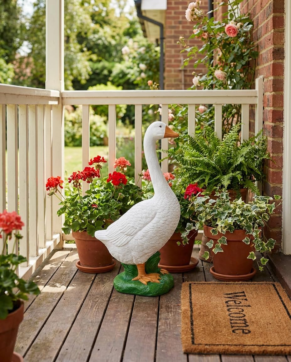 Thumbnail 1 de iStatue Porch Goose Statue 23 Inch