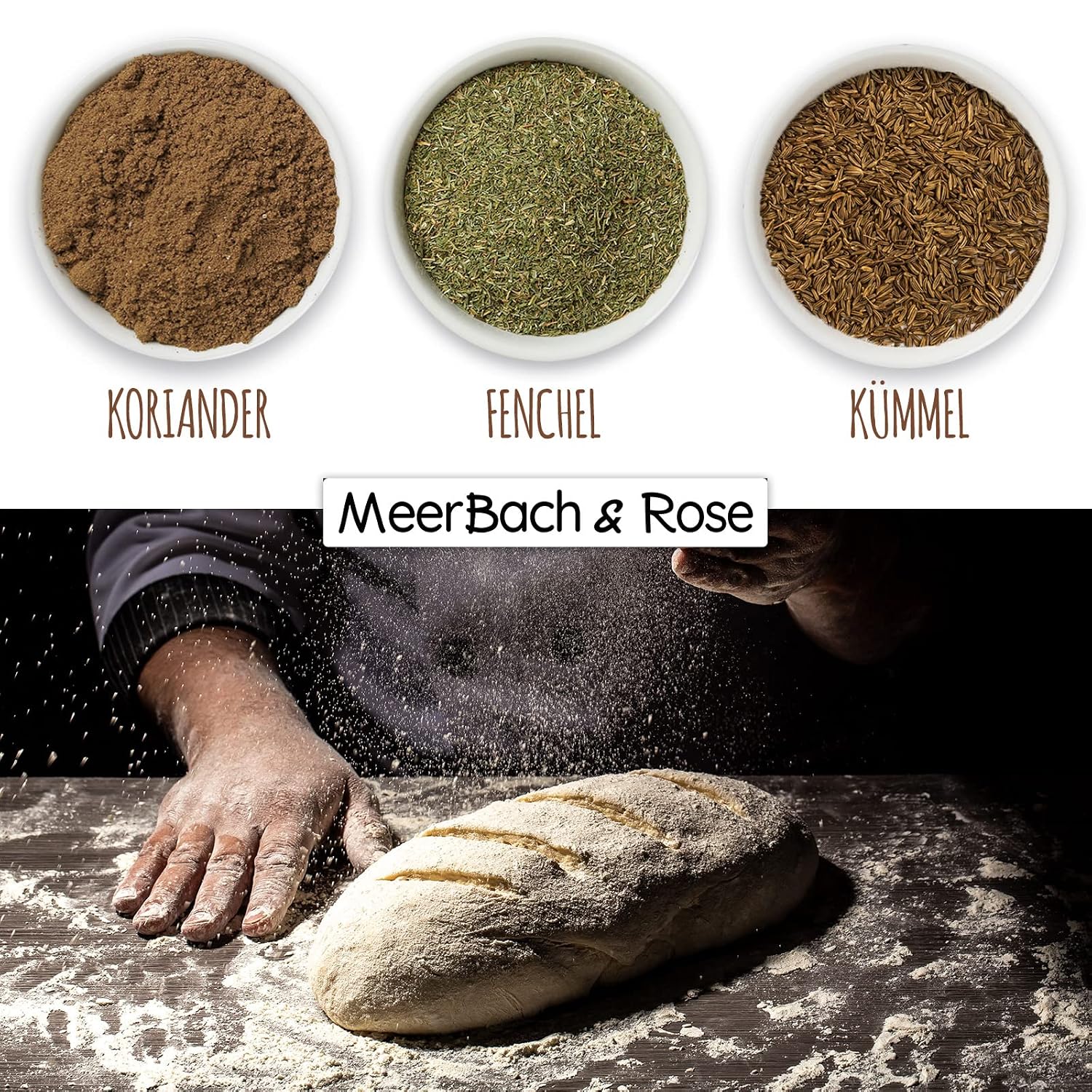Detalle de Brotgewürz bayrische Art – Gourmetmischung 250 g mit Kümmel, Fenchel und Koriander