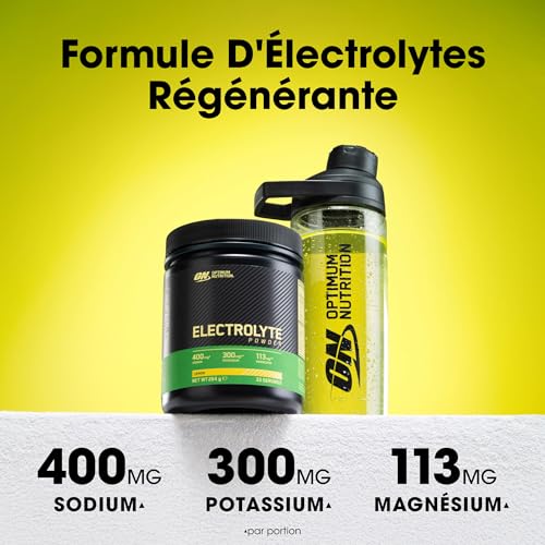 Detalle de Optimum Nutrition Poudre Électrolytes citron à diluer – 264 g, 33 portions