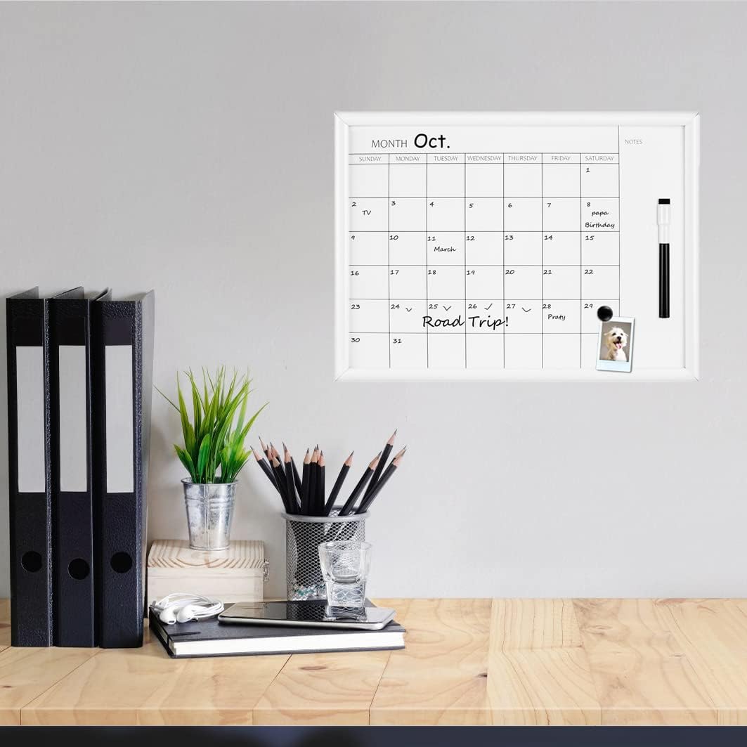 Detalle 1 de Dry erase monthly calendar board, 30 x 40 cm