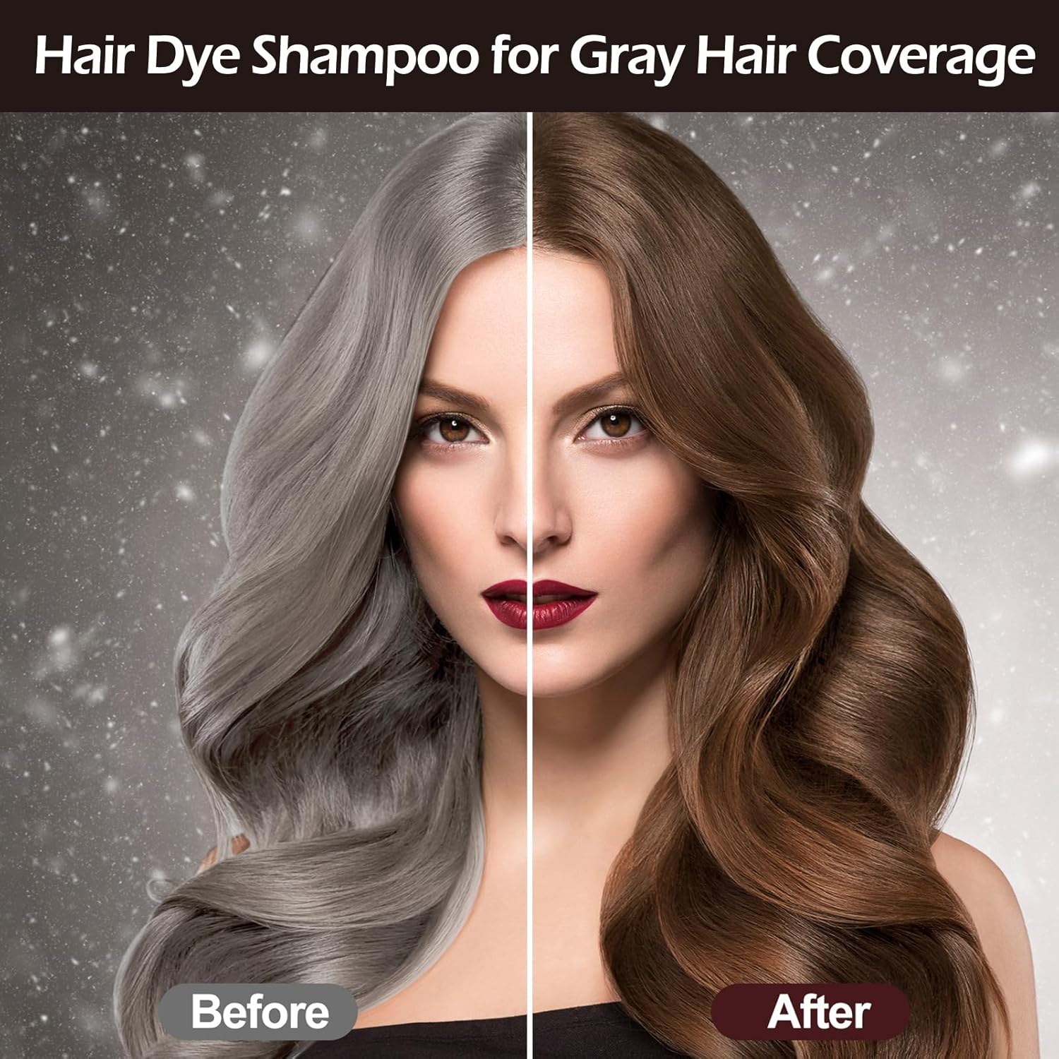 Thumbnail 1 de RILSIC Shampoo Capelli Neri per Capelli Grigi 500 ml – 3 in 1: colore naturale, shampoo e balsamo