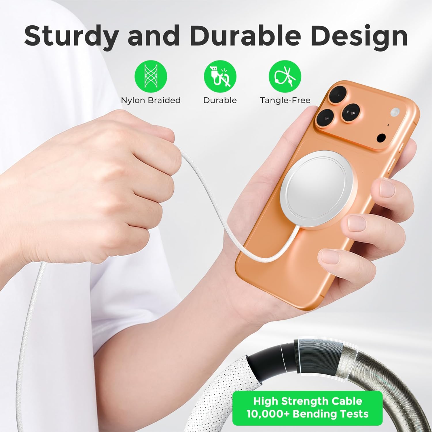 Thumbnail 6 de 25W Magnetic Wireless Charger: Qi2.2 Fast Charging Pad (2-Pack) for iPhone, Pixel, Galaxy, AirPods – Travel-Ready Magnetic Charging