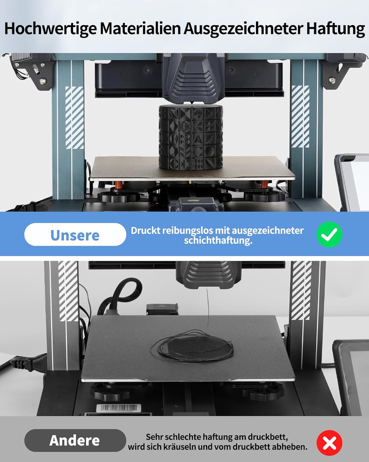 Thumbnail 1 de LANDU PLA Filament 1.75 mm – 1 kg Schwarz | Präzise Toleranzen, zuverlässiges Druckmaterial