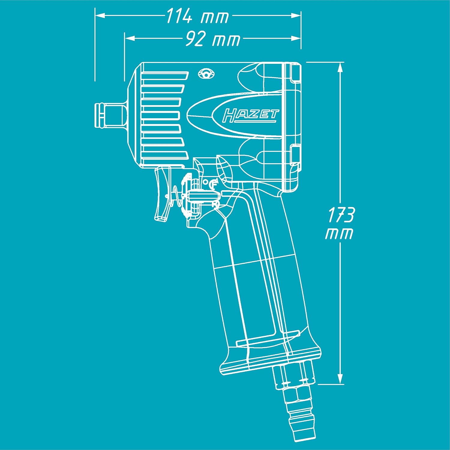 Detalle 1 de Avvitatore a impulsi Hazet 9012M 1100 Nm