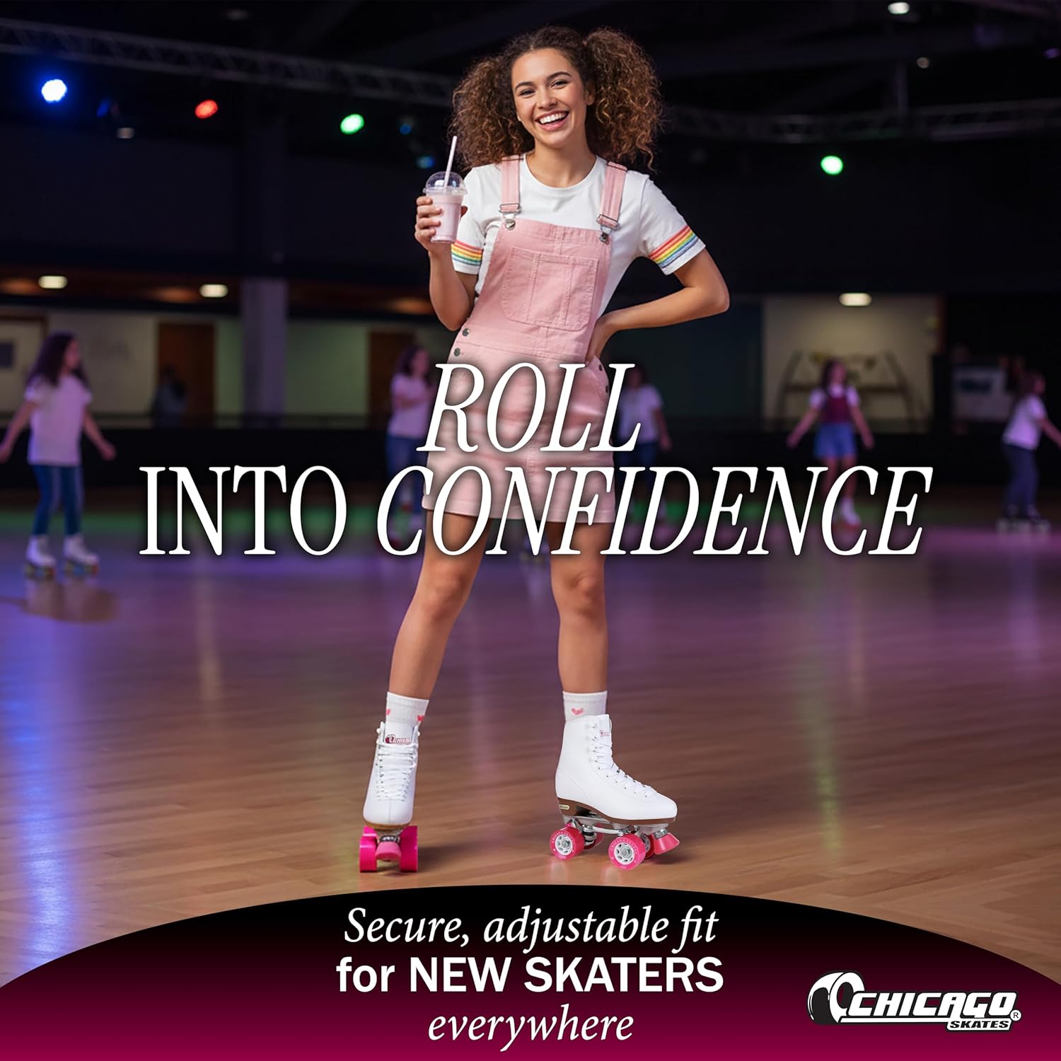 Thumbnail 4 de Chicago Skates Classic Quad Roller Skates for Women & Men — Durable High-Top Boots with 60mm PU Wheels