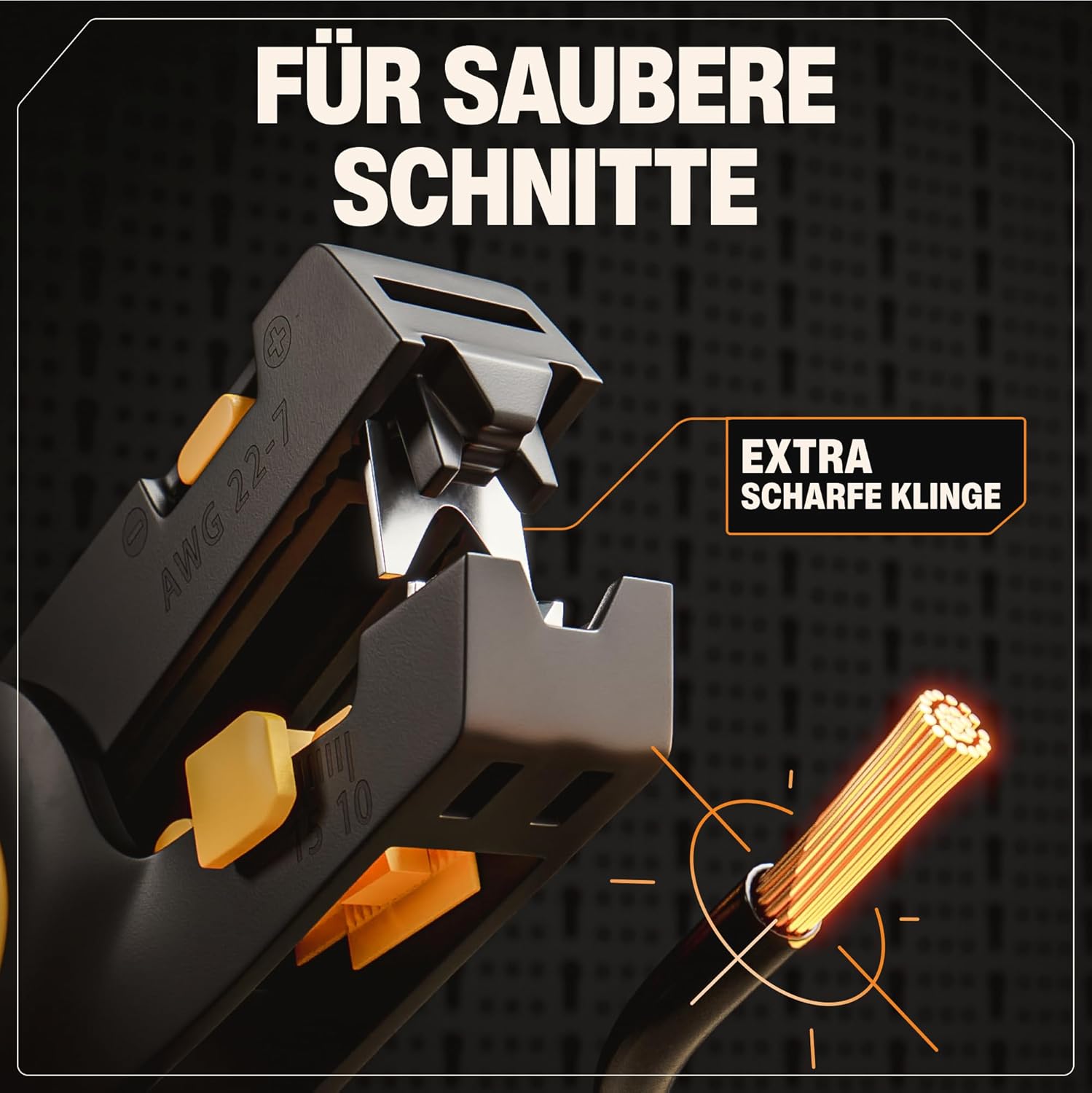 Thumbnail 2 de BAURIX® AKURA Abisolierzange automatisch – präzise Abisolierung 0,5–6 mm² mit integriertem Kabelschneider