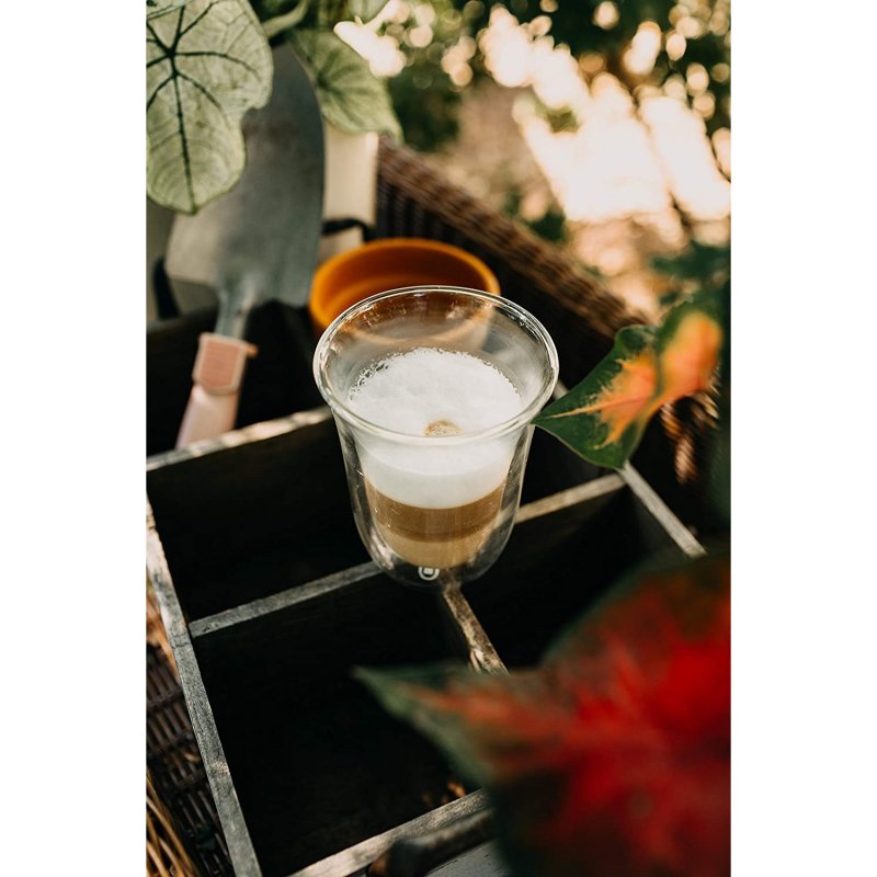 Detalle 2 de DeLonghi Juego 2 tazas Latte Macchiato 220 ml