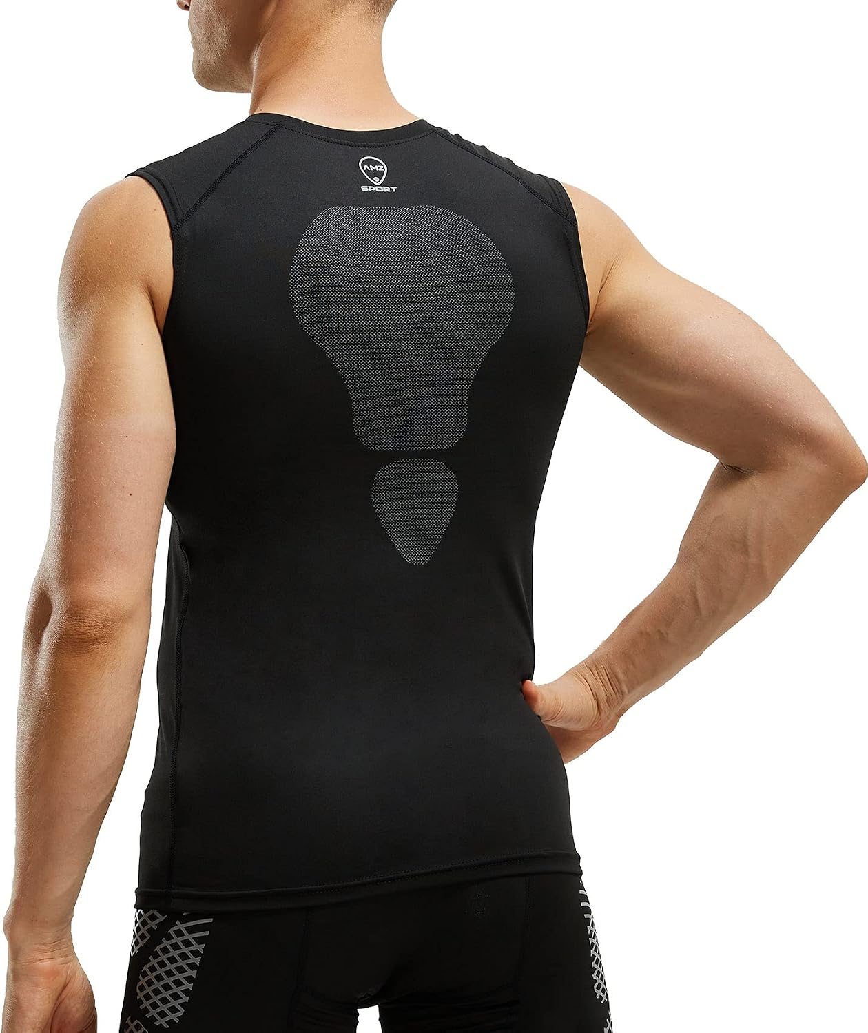 Detalle 2 de AMZSPORT Canotta Compressione Uomo asciugatura rapida