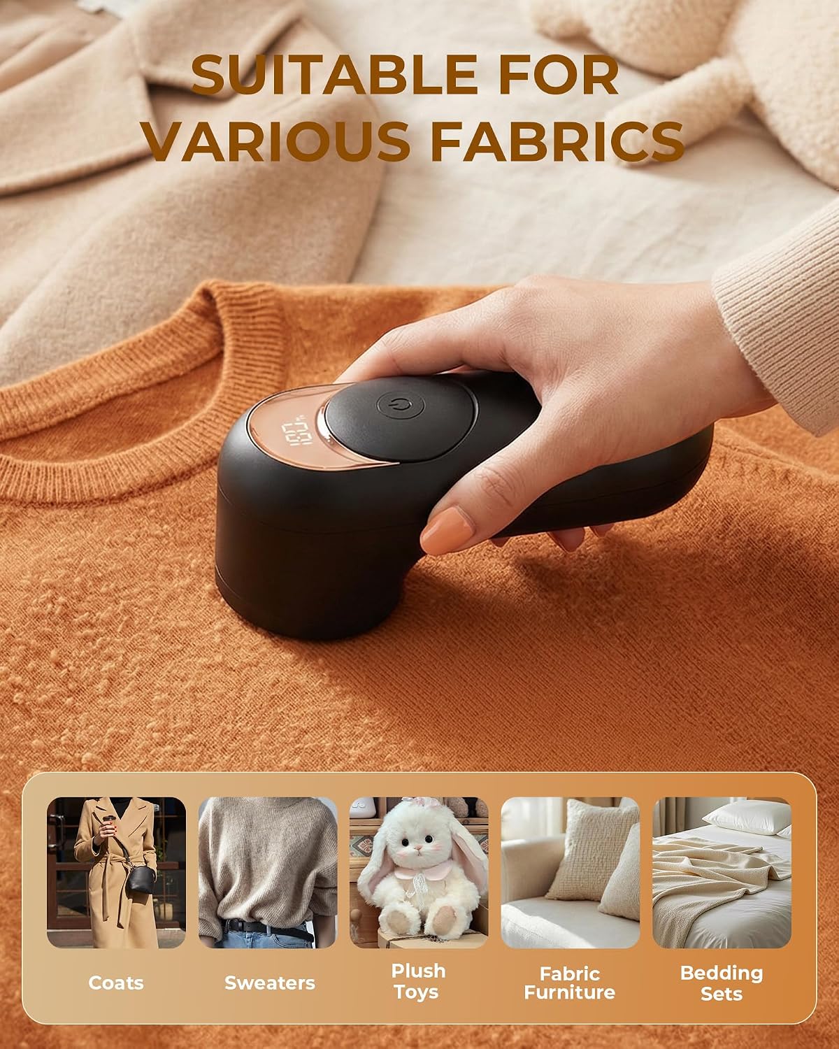 Detalle 2 de Lint Remover for Clothes with LED Display