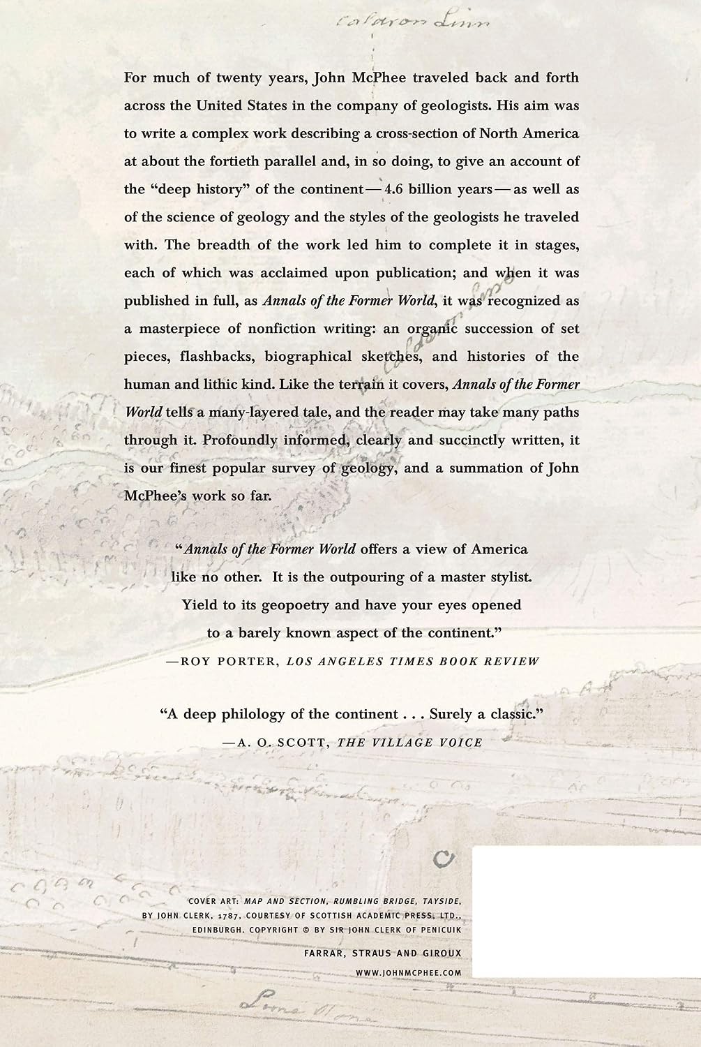 Detalle 2 de Annals of the Former World by John McPhee, Paperback Geology Book