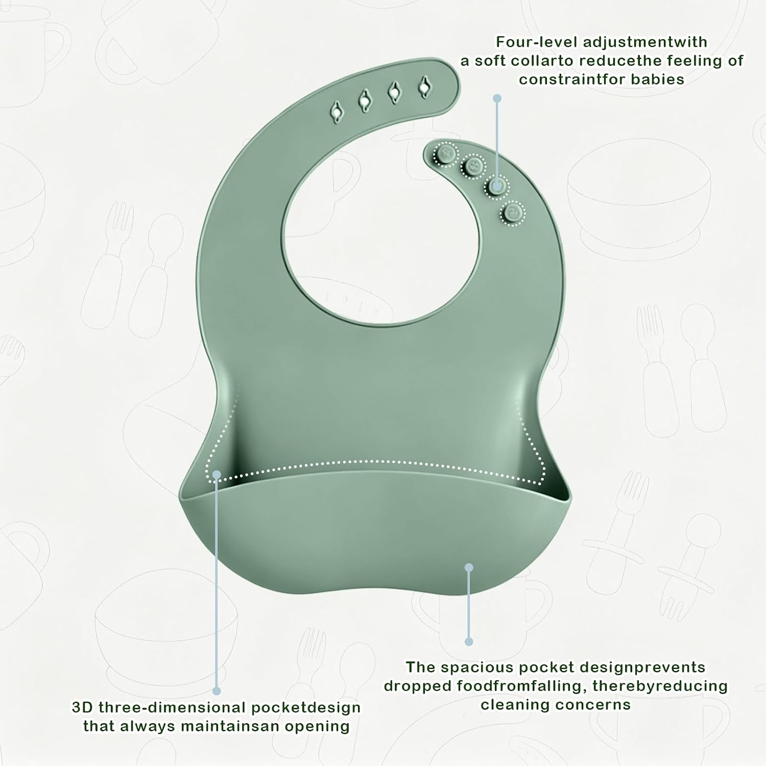 Detalle de JELLDJK Baby Feeding Set, 10-Piece