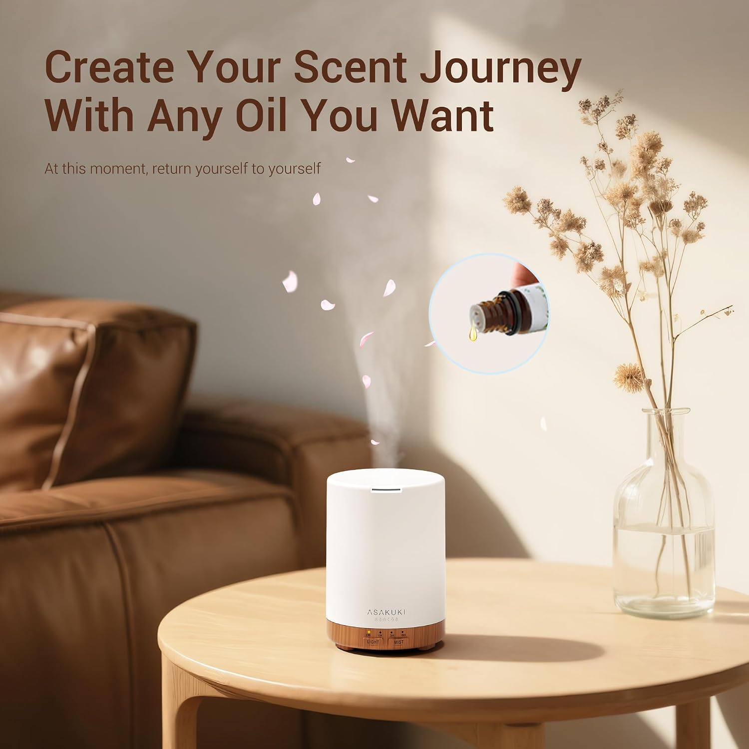 Thumbnail 3 de ASAKUKI Diffusers 300ml essential oil diffuser 🕯