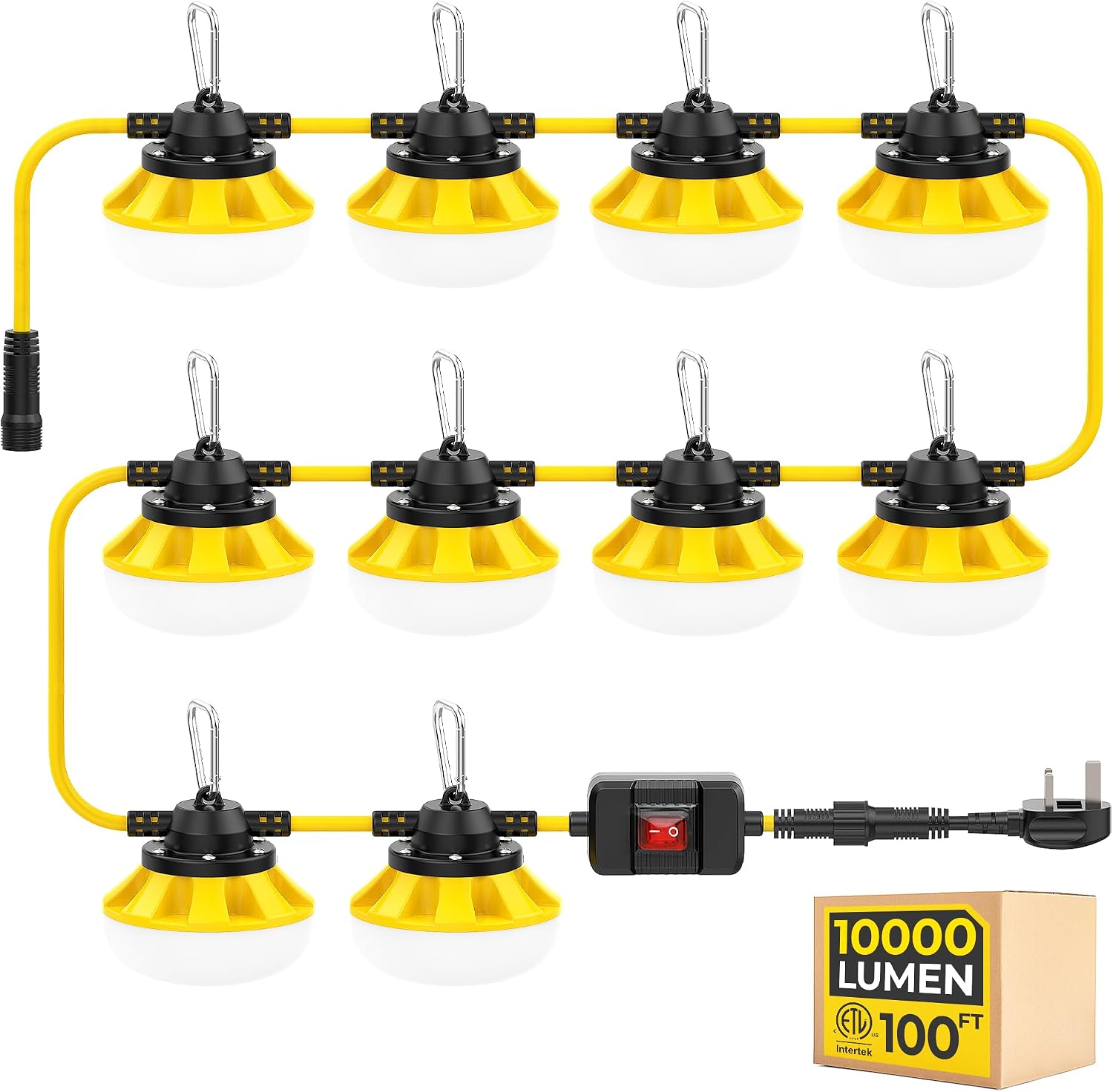 Detalle de HYANGLUX 100ft Switch LED String Lights 100W