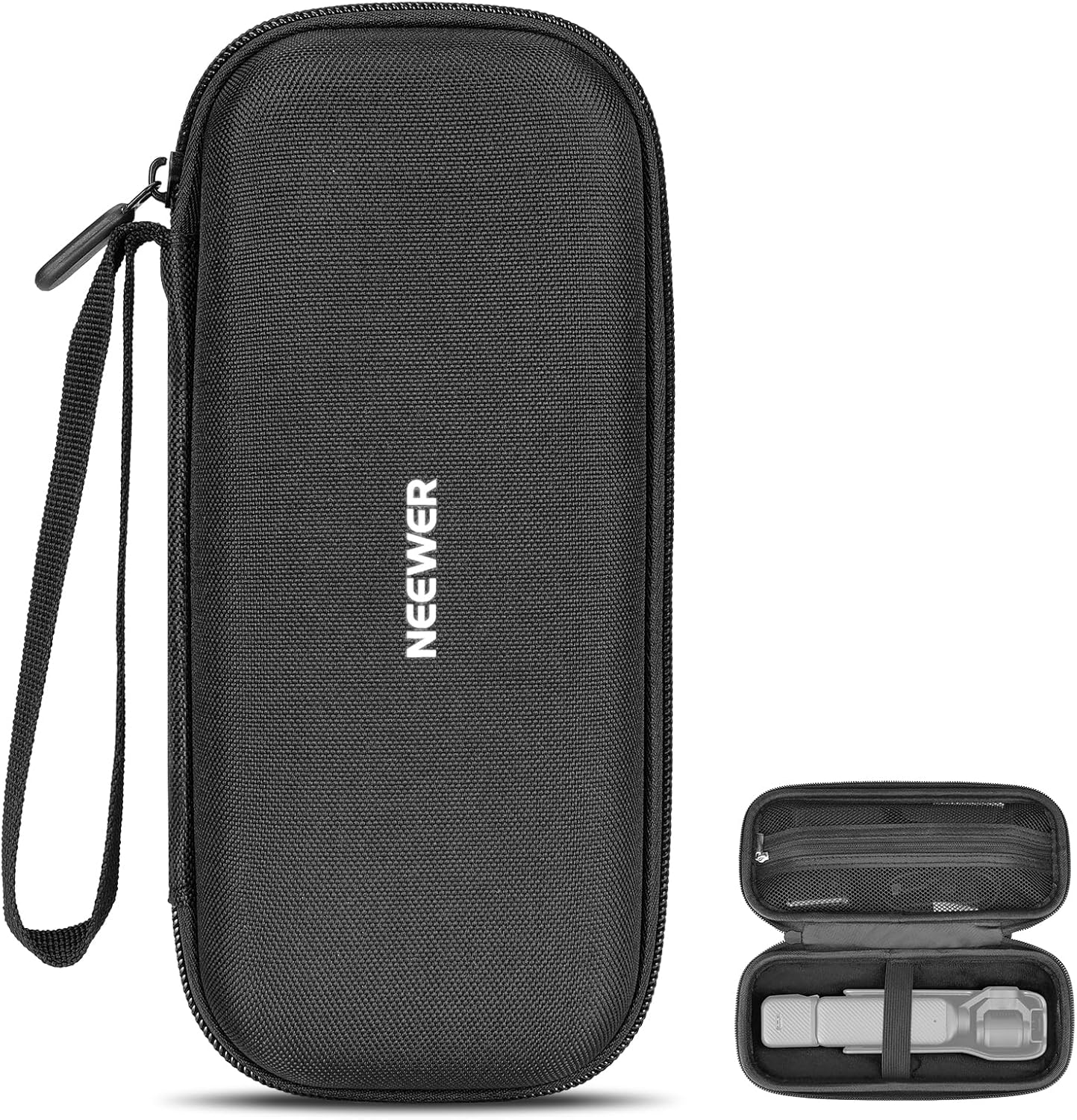 Detalle de NEEWER Tragetasche für DJI Osmo Pocket 3 (Pocket 3) AC025 – robuste Hartschale mit Zubehör-Netztasche