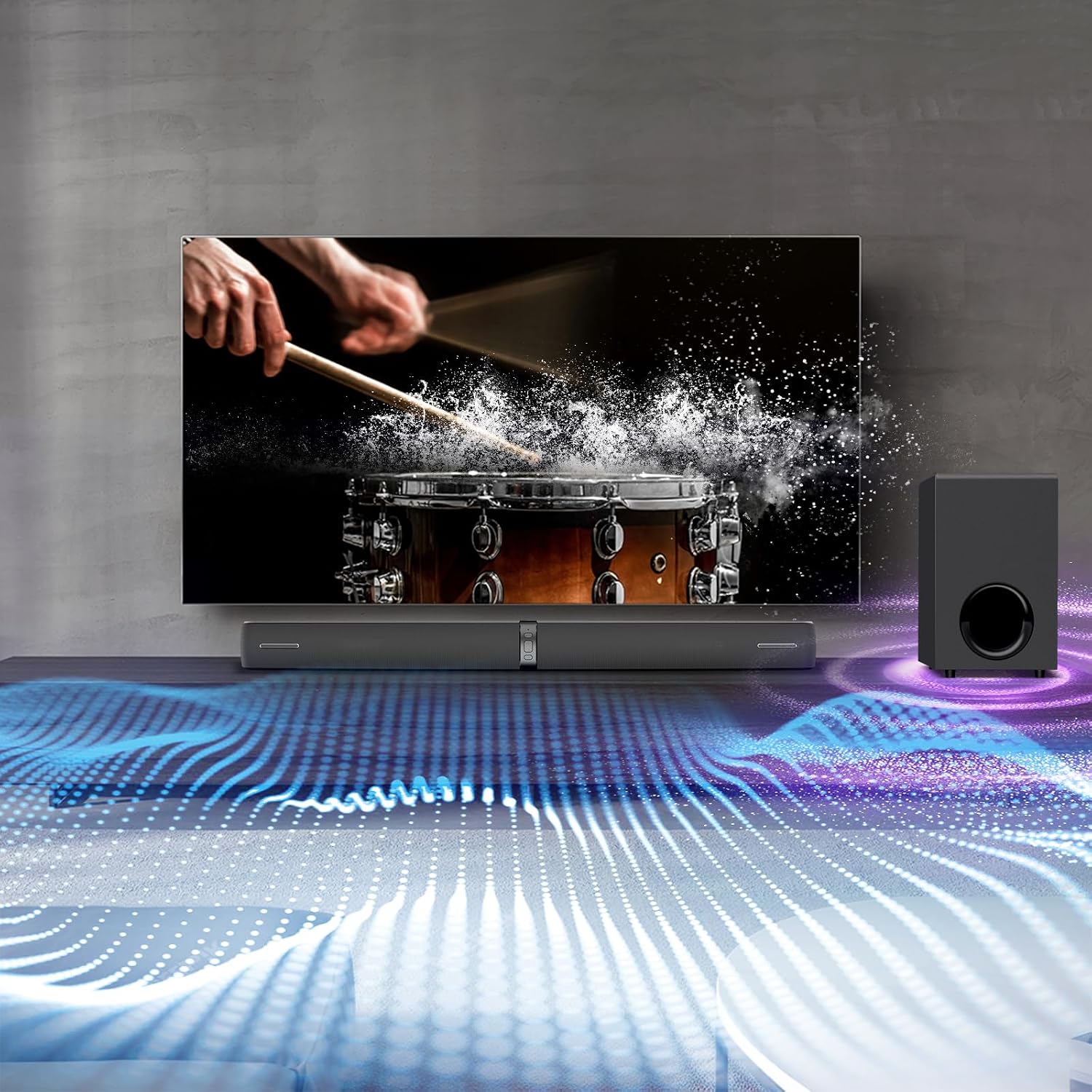 Detalle de Assistrust soundbar with subwoofer, 110W