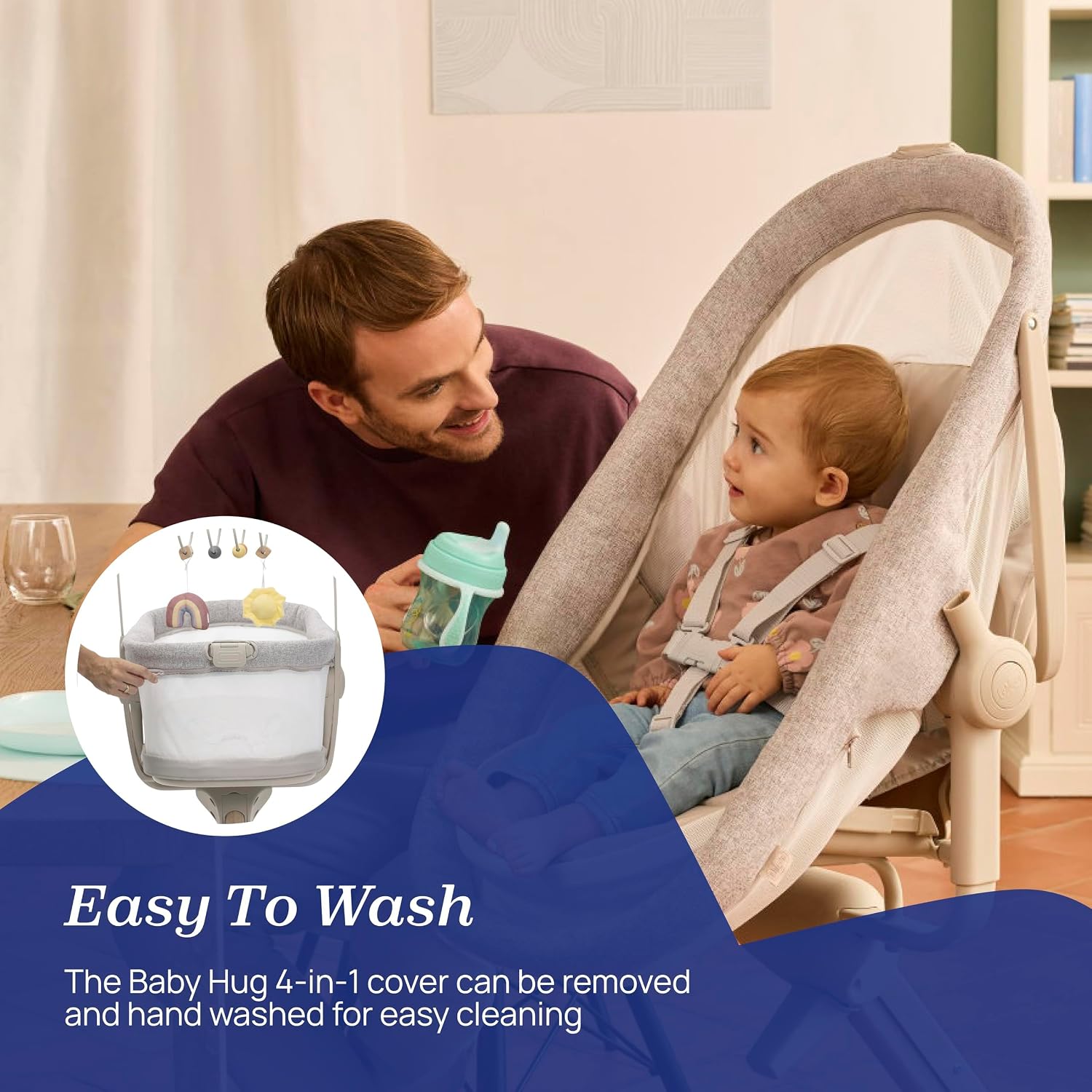 Thumbnail 4 de Chicco Baby Hug 4-in-1 Newborn Crib to Toddler Chair