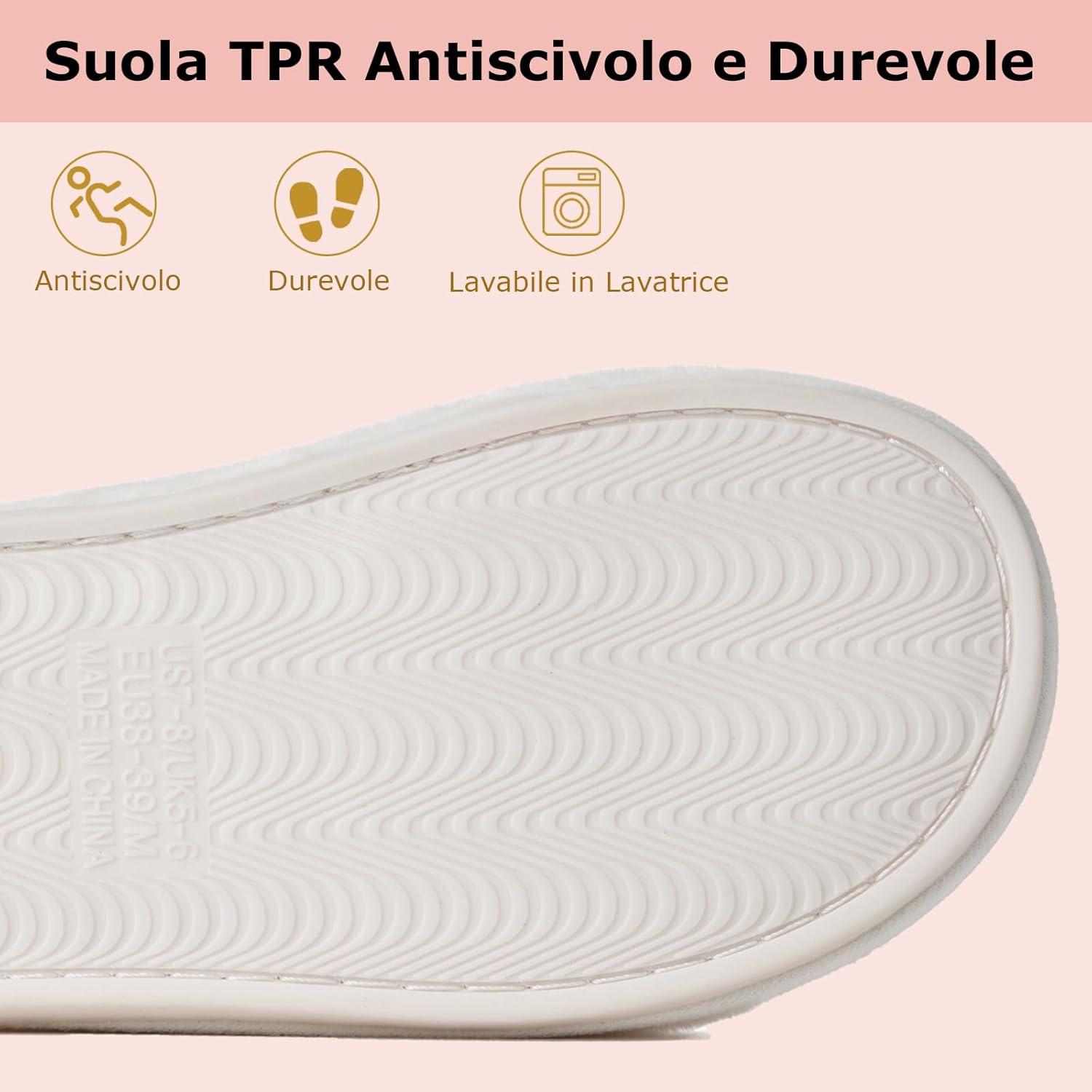 Thumbnail 6 de Coswind Pantofole Invernali Unisex Pelose con Memory Foam e Sola Antiscivolo