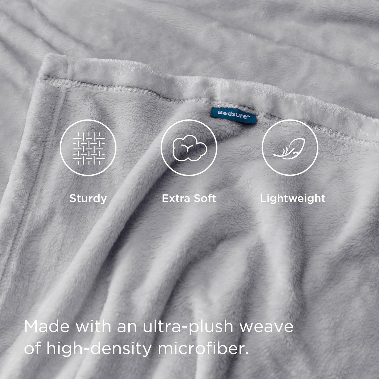 Detalle 1 de Bedsure Fleece Throw Blanket 150x200 cm