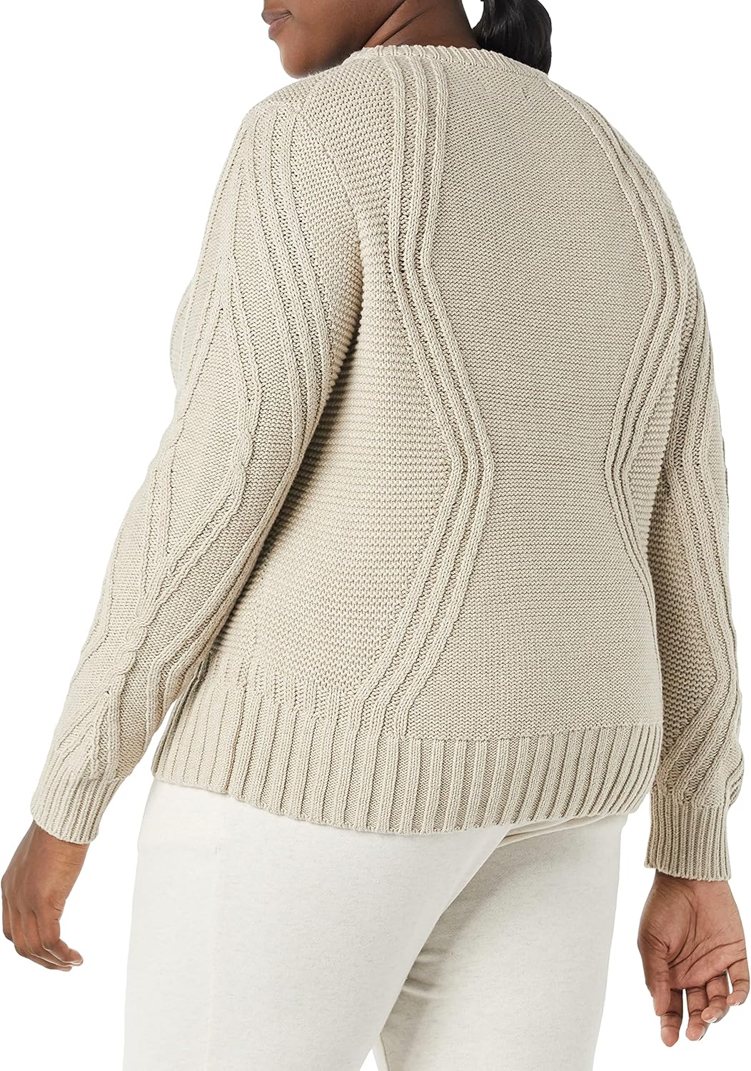 Thumbnail 3 de Amazon Essentials Women’s Regular Fit Cotton Cable Knit Crewneck Jumper