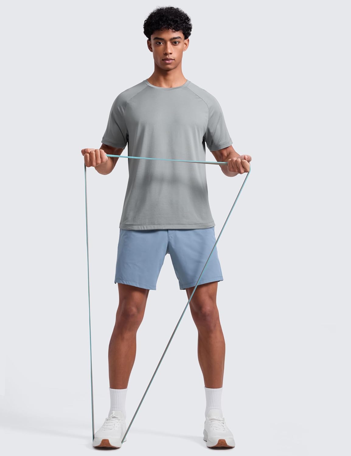 Detalle de CRZ YOGA pour Homme : t-shirt de sport léger à séchage rapide et manches raglan