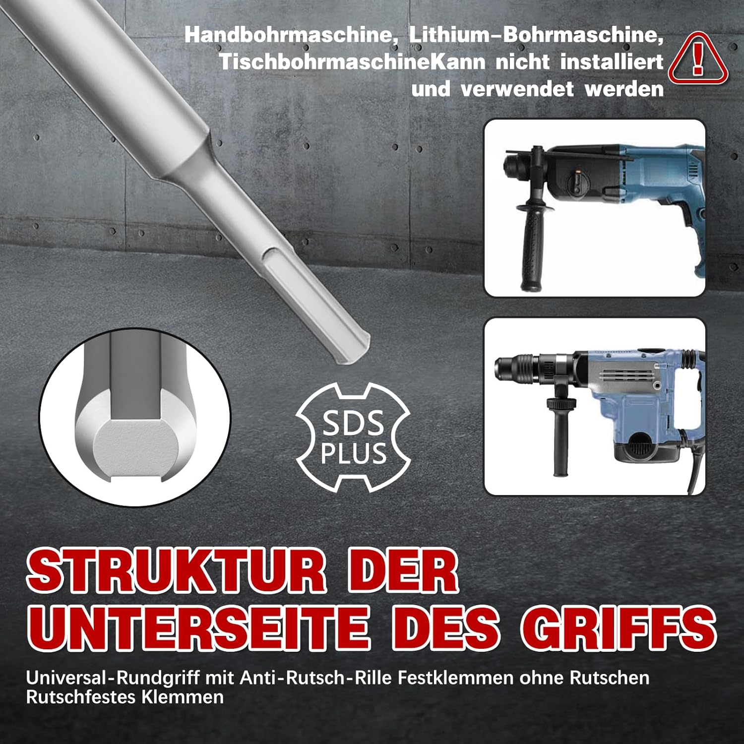 Thumbnail 5 de METOTY 45 mm Bohrkrone mit SDS-Plus Adapter (110 mm) für Dosenbohrungen in Mauerwerk