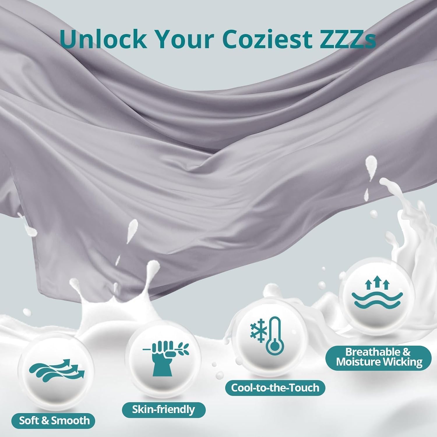 Thumbnail 3 de Sasttie Cooling U-Shaped Pregnancy Pillow: Full-Body Support for Comfort and Rest