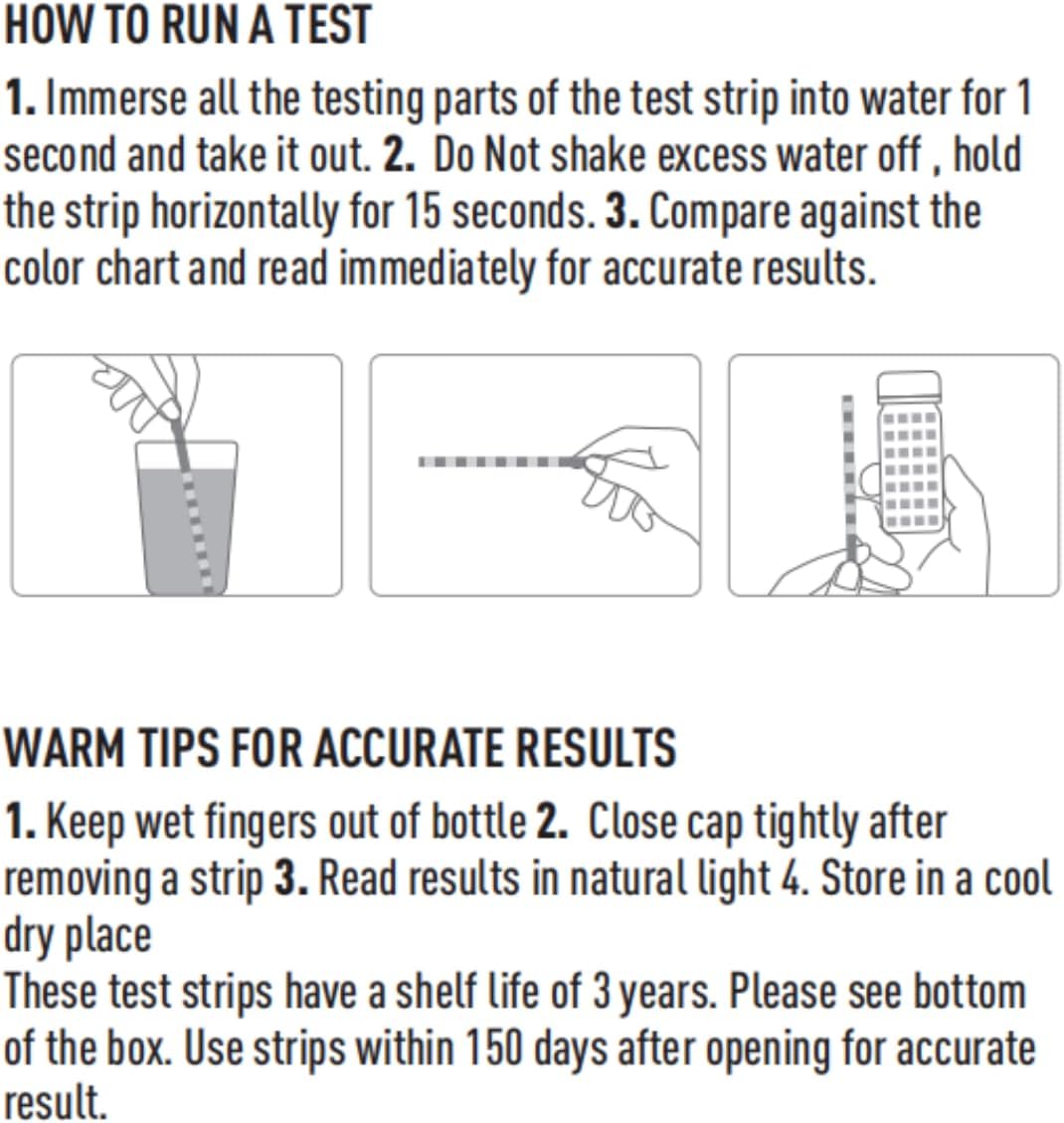 Thumbnail 6 de EASYTEST 7 in 1 Pool Test Strips zwembadteststrips, 150 stuks voor 7 waterwaarden