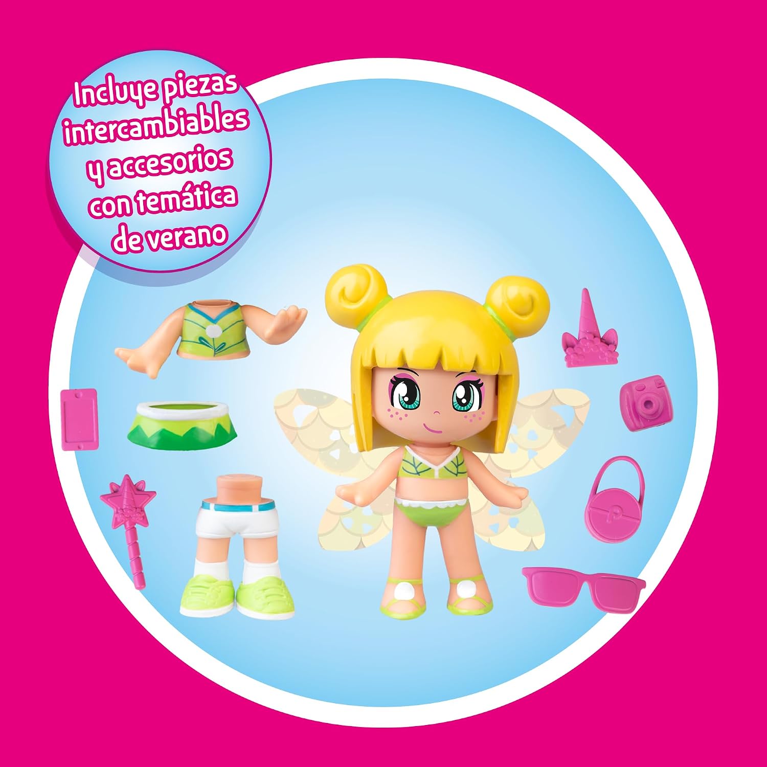 Thumbnail 4 de Famosa Pinypon Hada Mágica con Alas Reversibles y Accesorios
