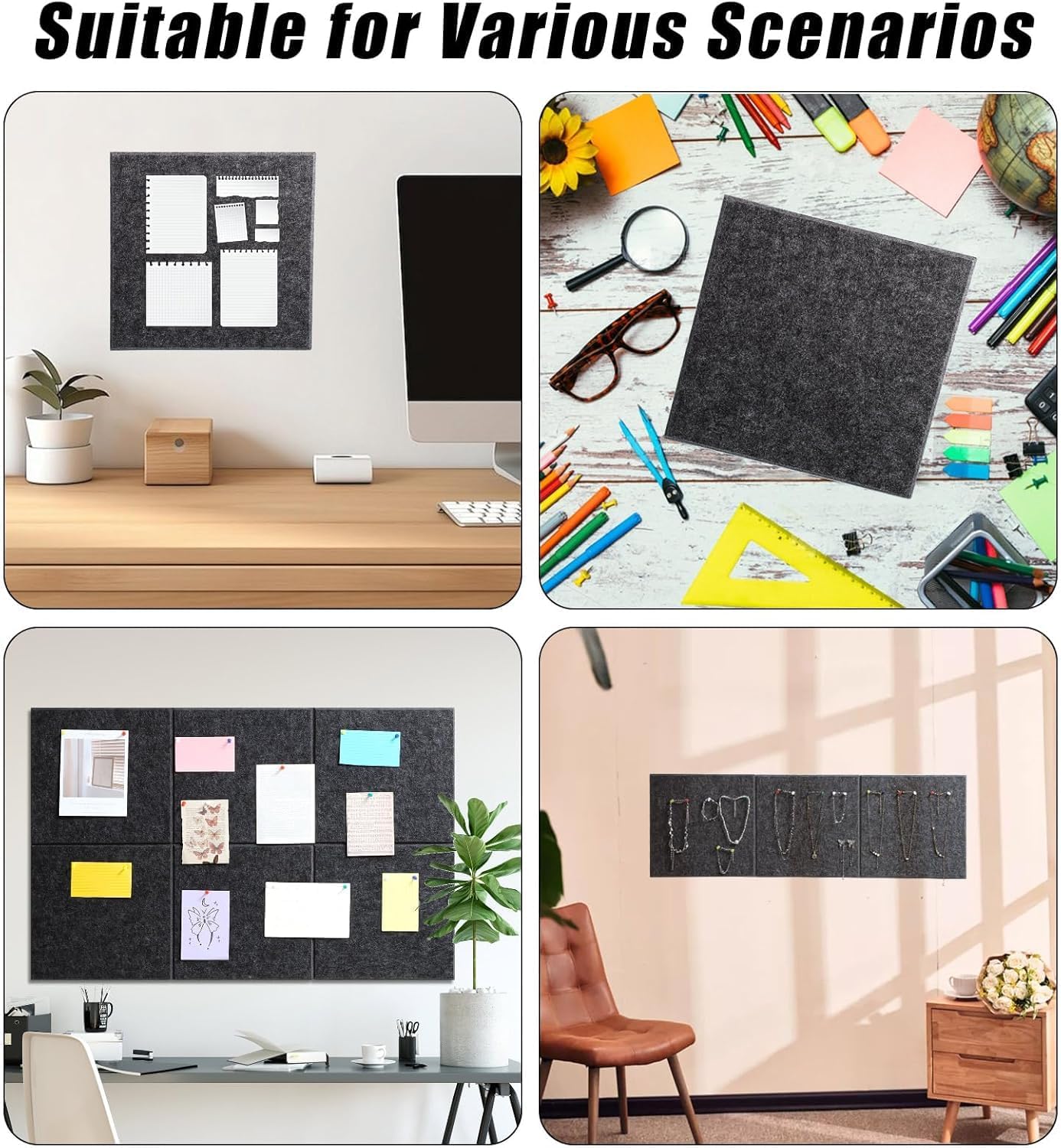 Thumbnail 6 de Large cork board 36 x 24 felt tiles
