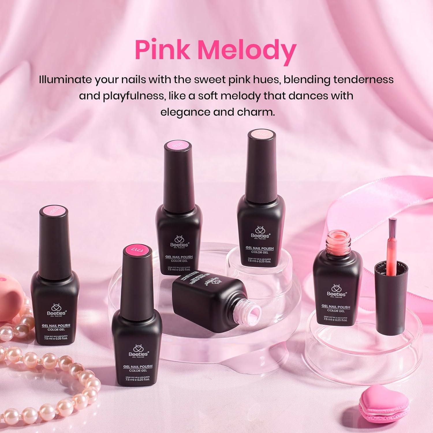Thumbnail 4 de Beetles Pink Melody Gel Polish 6 Colors 💅