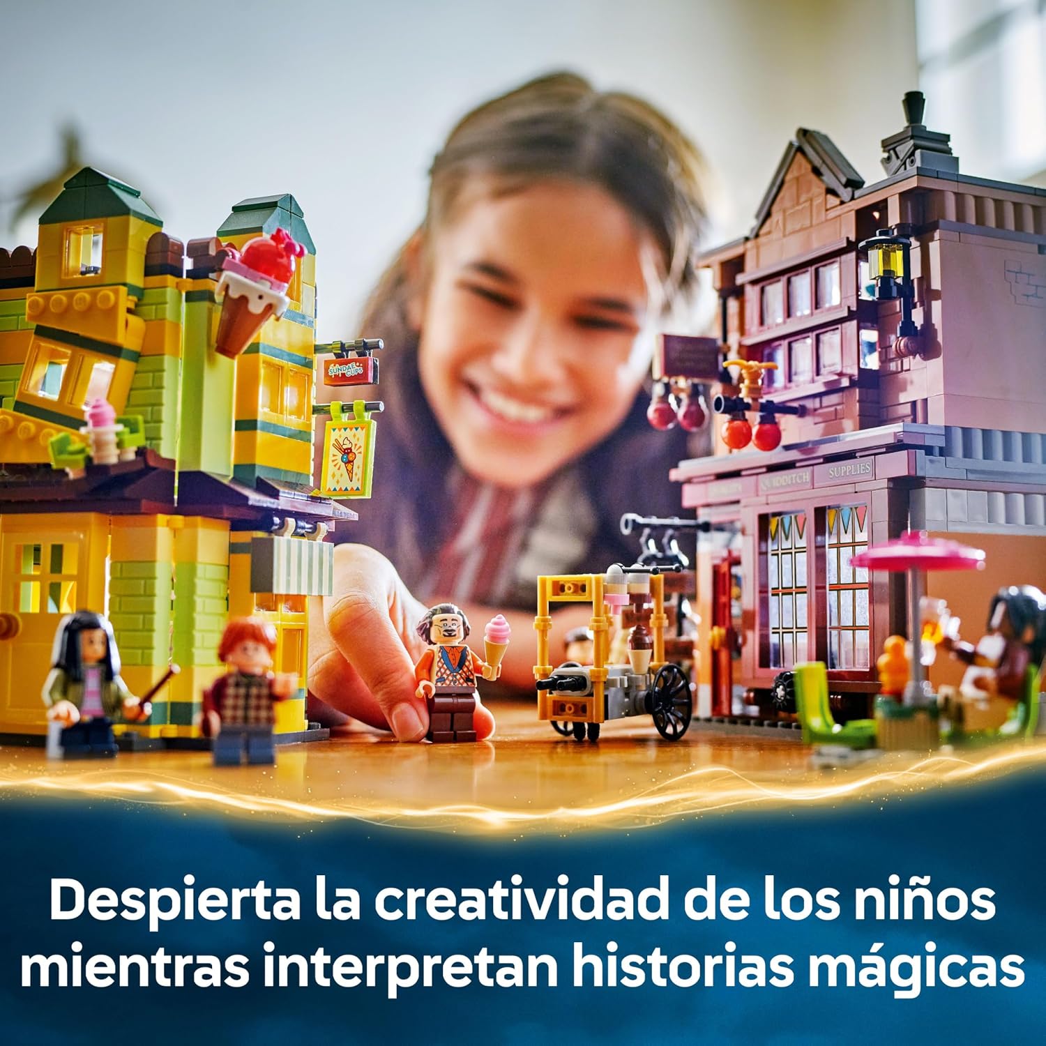 Detalle 2 de LEGO Harry Potter 76452 6 minifiguras y Nimbus 2000